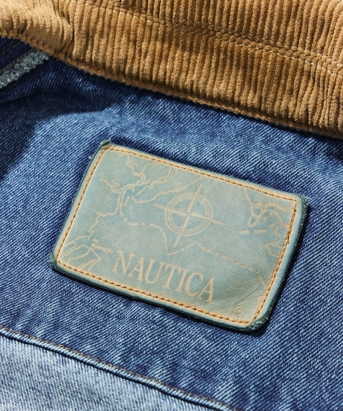 NAUTICA JP / 燈芯絨領 經典丹寧工裝外套