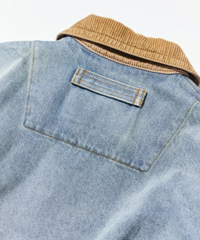 NAUTICA JP / 燈芯絨領 經典丹寧工裝外套