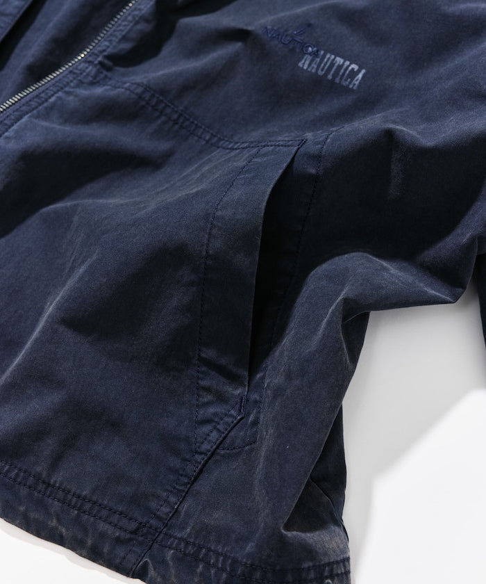 NAUTICA JP / 水洗加工 尼龍拉鍊連帽外套