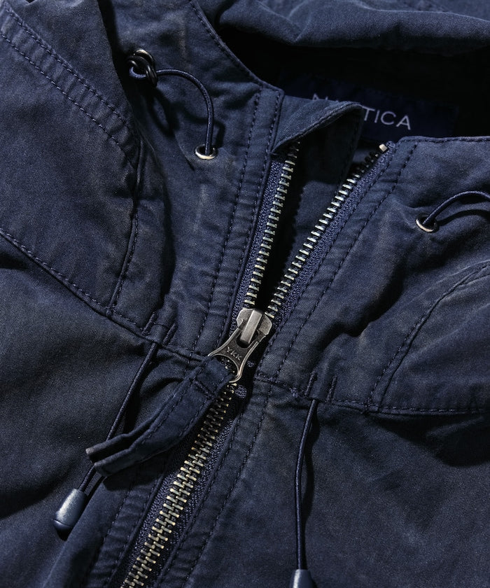 NAUTICA JP / 水洗加工 尼龍拉鍊連帽外套