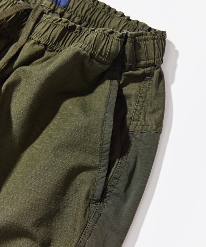 NAUTICA JP / 尼龍異材質拼接工裝長褲