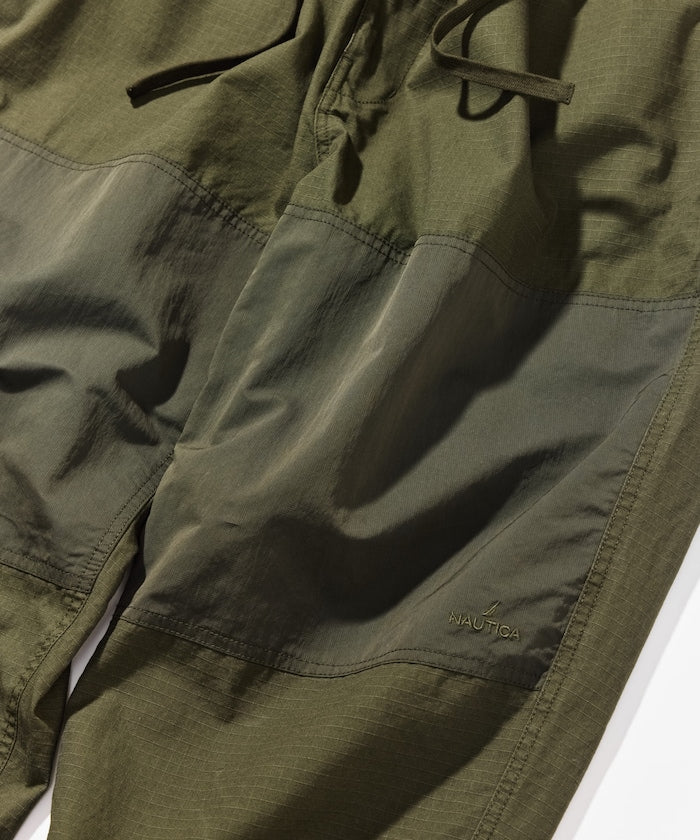 NAUTICA JP / 尼龍異材質拼接工裝長褲