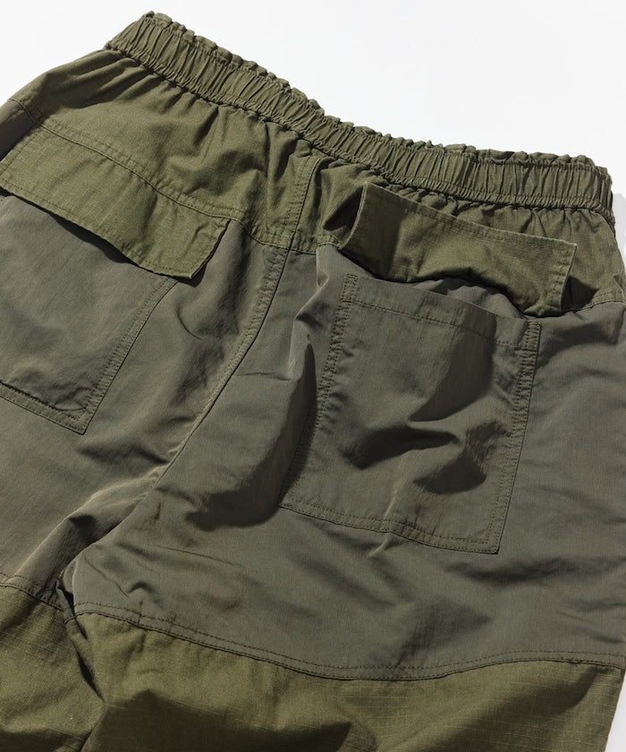 NAUTICA JP / 尼龍異材質拼接工裝長褲