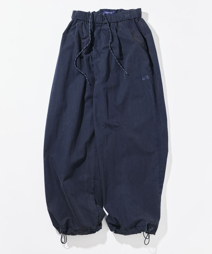 NAUTICA JP / 刷舊尼龍抽繩長褲
