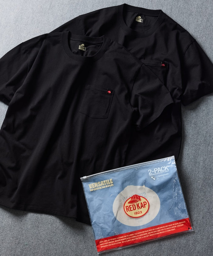 RED KAP x FREAK’S STORE / 重磅 口袋短袖T恤 (一包兩件)