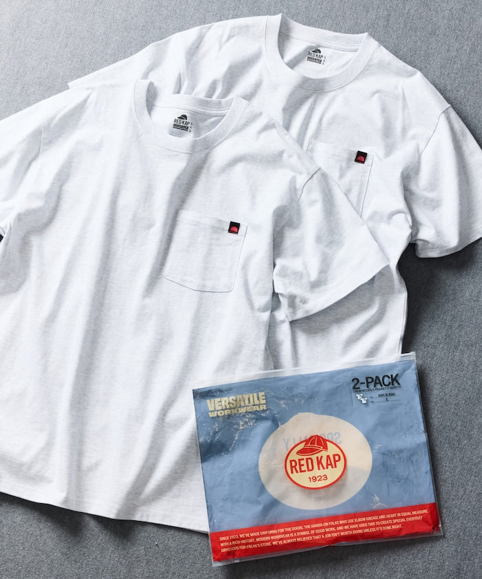 RED KAP x FREAK’S STORE / 重磅 口袋短袖T恤 (一包兩件)