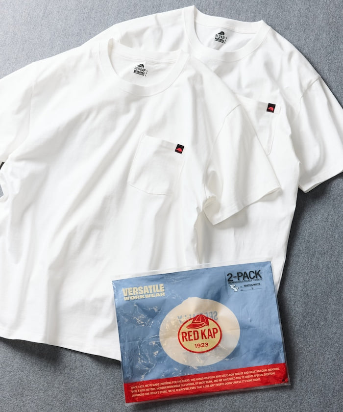RED KAP x FREAK’S STORE / 重磅 口袋短袖T恤 (一包兩件)