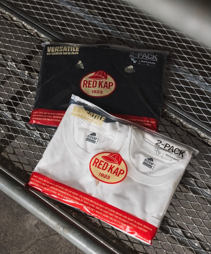 RED KAP x FREAK’S STORE / 重磅 口袋短袖T恤 (一包兩件)