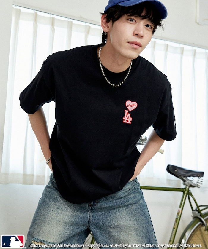 MLB x FREAK’S STORE愛心刺繡 短袖T恤