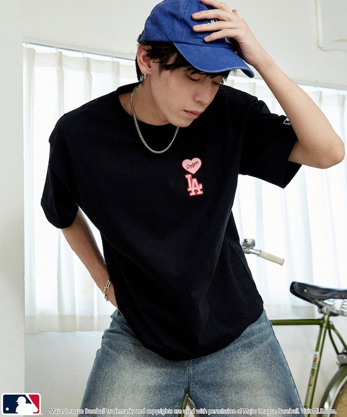 MLB x FREAK’S STORE愛心刺繡 短袖T恤