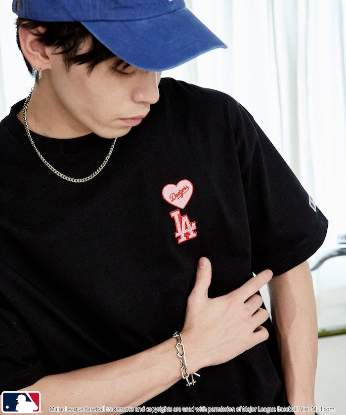 MLB x FREAK’S STORE愛心刺繡 短袖T恤