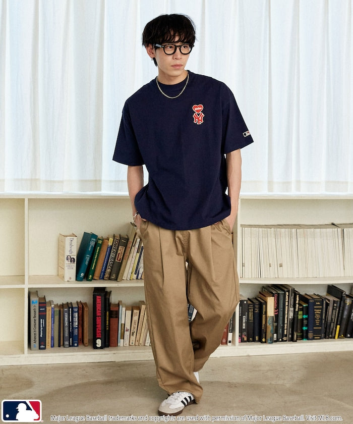 MLB x FREAK’S STORE愛心刺繡 短袖T恤