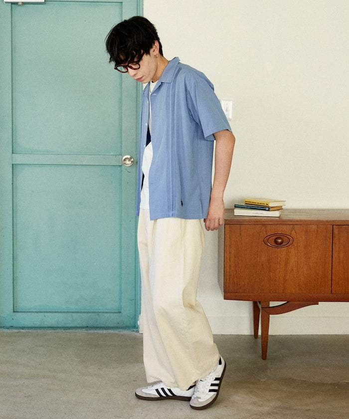 U.S. POLO ASSN. / 立體壓摺 短袖襯衫