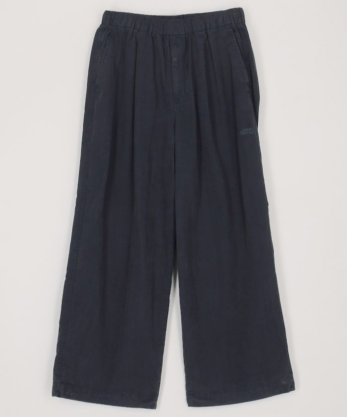 NAUTICA JP / 刷舊尼龍抽繩長褲