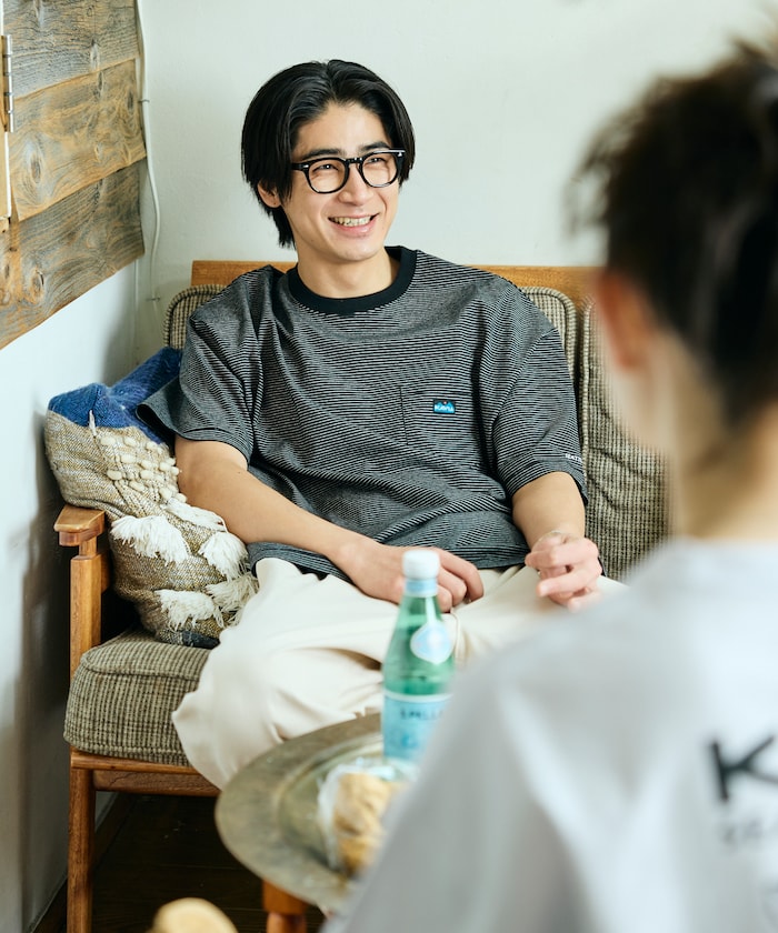 KAVU × FREAK'S STORE / 刺繡口袋短袖T恤