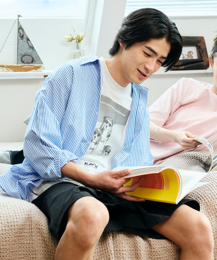 KAVU × FREAK'S STORE / 狗狗攝影印花 短袖T恤