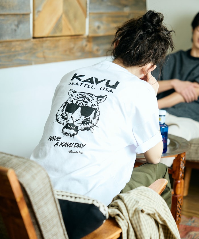 KAVU × FREAK'S STORE / 老虎 短袖T恤