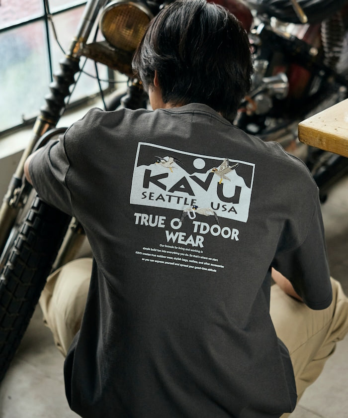 KAVU × FREAK'S STORE / 鳥類圖像 短袖T恤