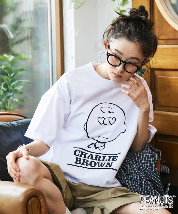PEANUTS x FREAK’S STORE / Heart Eye 圖案 短袖T恤