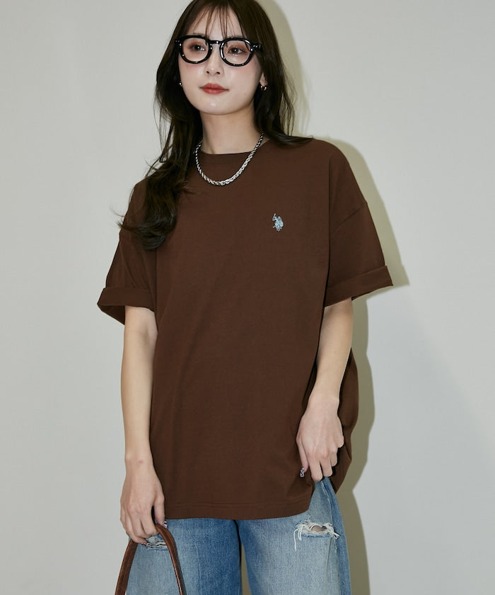 U.S. POLO ASSN. / 刺繡小標 涼感 短袖T恤