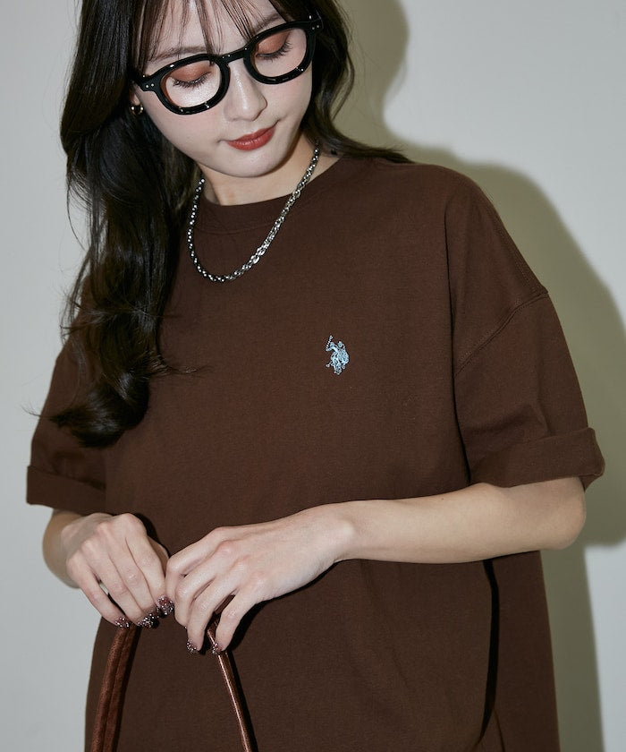 U.S. POLO ASSN. / 刺繡小標 涼感 短袖T恤