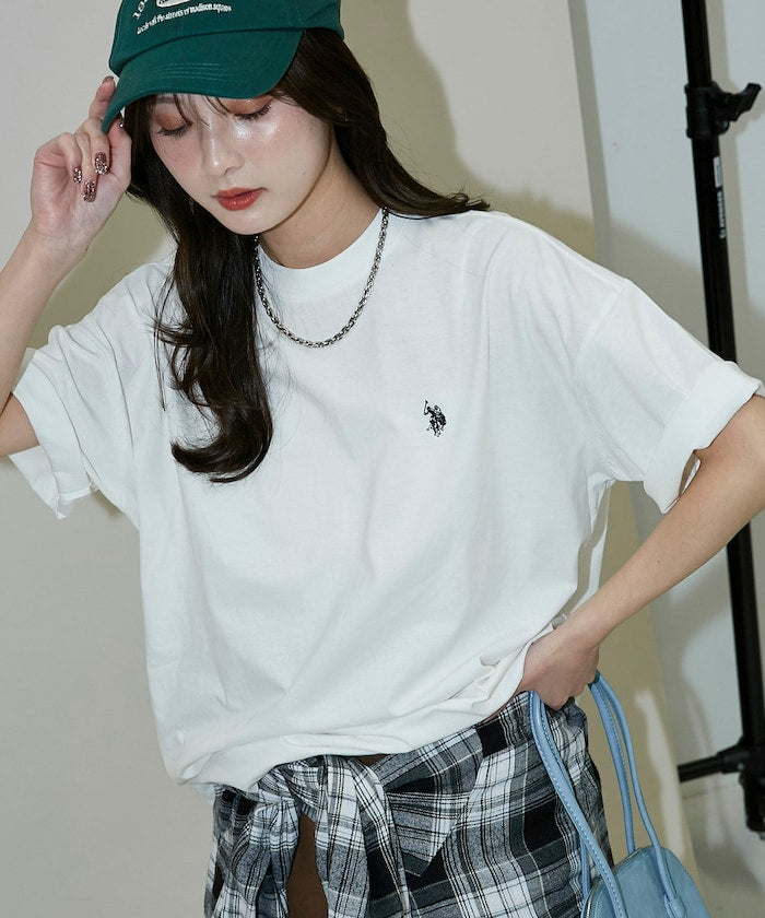 U.S. POLO ASSN. / 刺繡小標 涼感 短袖T恤