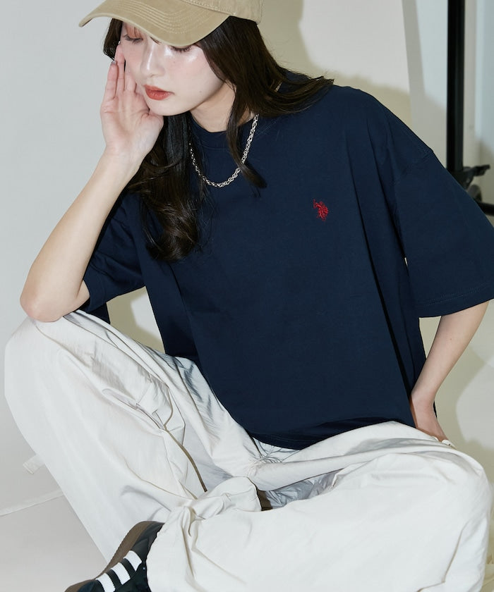U.S. POLO ASSN. / 刺繡小標 涼感 短袖T恤