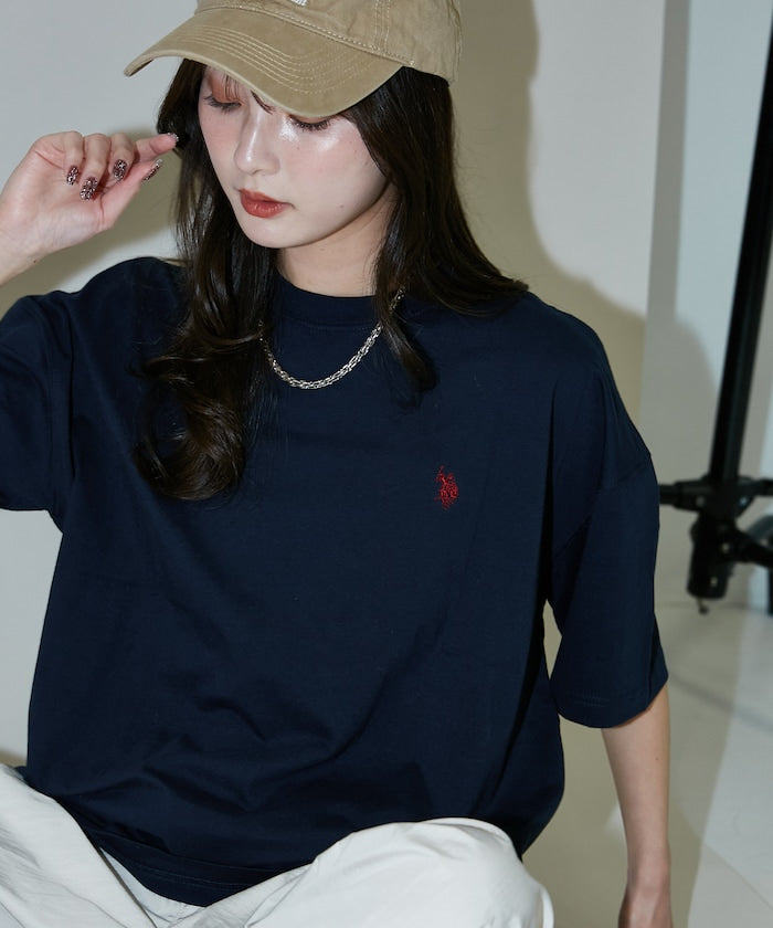 U.S. POLO ASSN. / 刺繡小標 涼感 短袖T恤