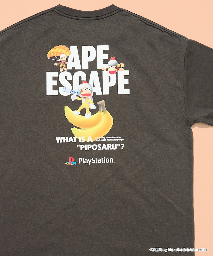 PlayStation x FREAK’S STORE / 抓猴 背後香蕉圖案 短袖T恤