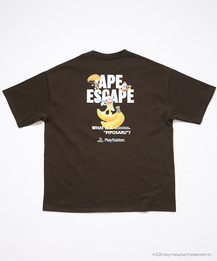 PlayStation x FREAK’S STORE / 抓猴 背後香蕉圖案 短袖T恤