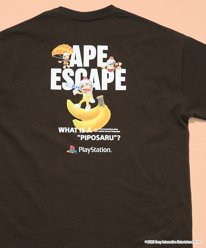 PlayStation x FREAK’S STORE / 抓猴 背後香蕉圖案 短袖T恤