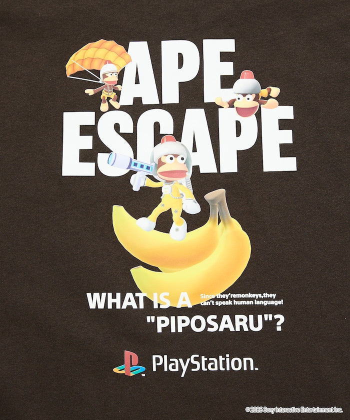 PlayStation x FREAK’S STORE / 抓猴 背後香蕉圖案 短袖T恤