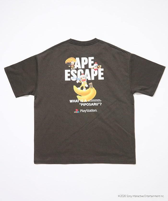 PlayStation x FREAK’S STORE / 抓猴 背後香蕉圖案 短袖T恤