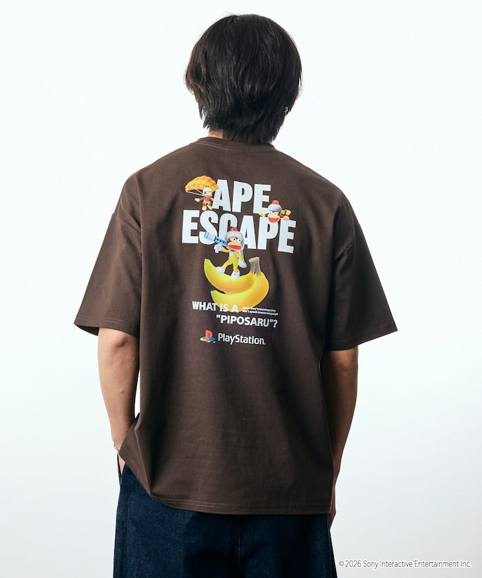 PlayStation x FREAK’S STORE / 抓猴 背後香蕉圖案 短袖T恤