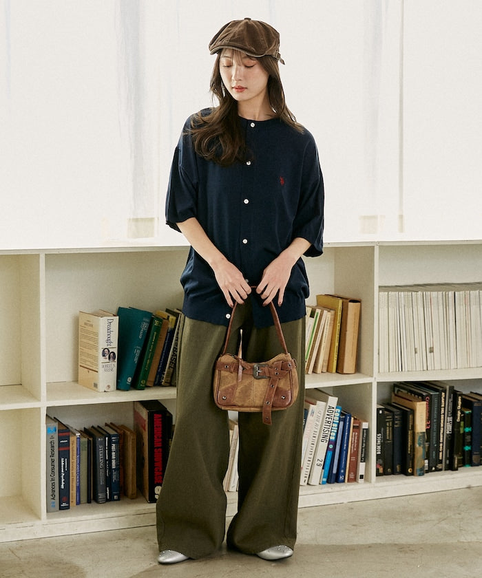 U.S. POLO ASSN. / 涼感 圓領針織開襟衫