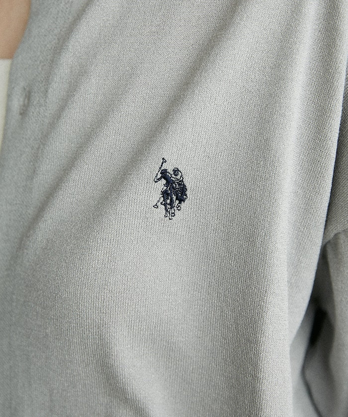 U.S. POLO ASSN. / 涼感 圓領針織開襟衫