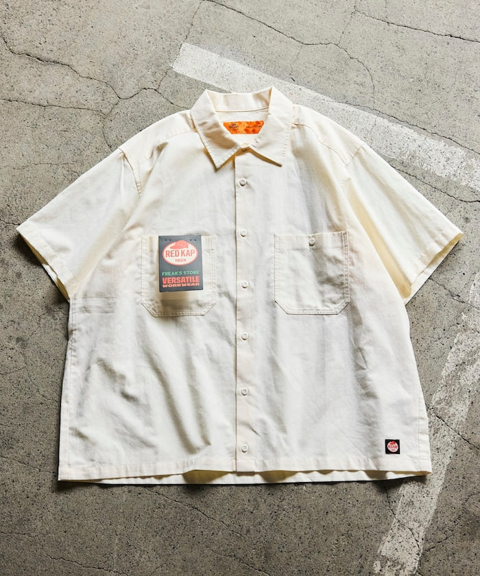 RED KAP × FREAK’S STORE / 牛津布短版剪裁短袖襯衫