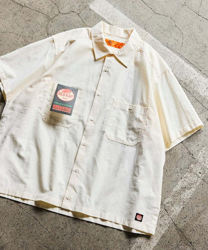 RED KAP × FREAK’S STORE / 牛津布短版剪裁短袖襯衫