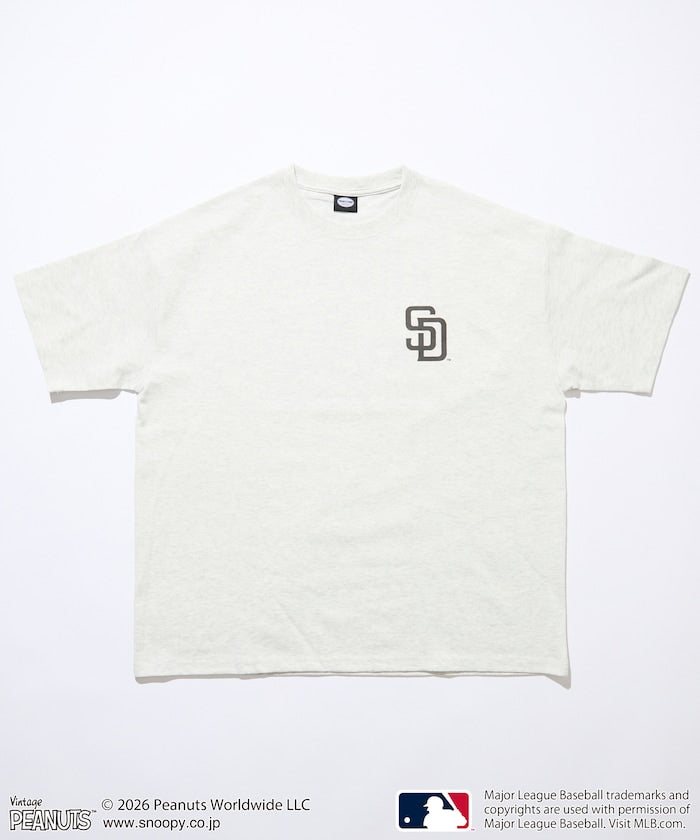 PEANUTS×MLB / PADRES 教士 短袖T恤