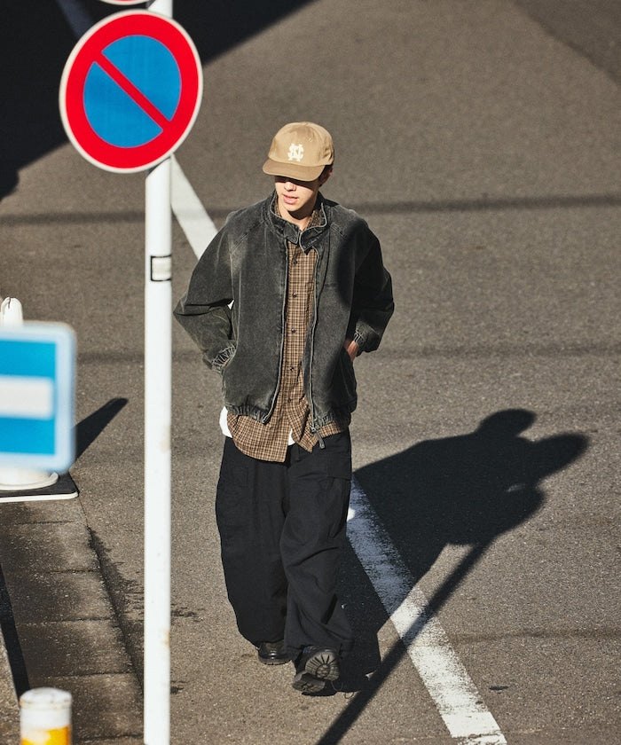 NAUTICA JP / 水洗工藝丹寧哈靈頓外套