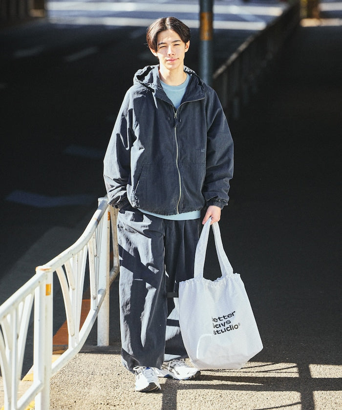 NAUTICA JP / 水洗加工 尼龍拉鍊連帽外套