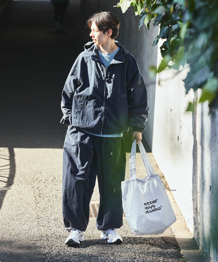 NAUTICA JP / 水洗加工 尼龍拉鍊連帽外套