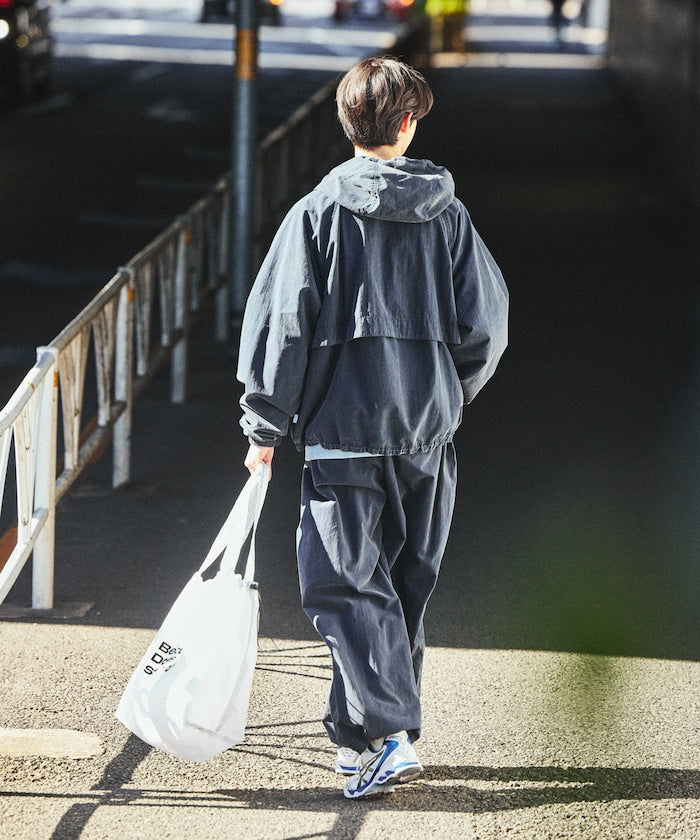 NAUTICA JP / 水洗加工 尼龍拉鍊連帽外套