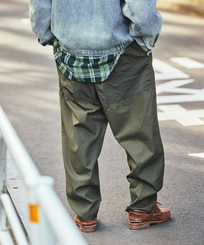 NAUTICA JP / 尼龍異材質拼接工裝長褲