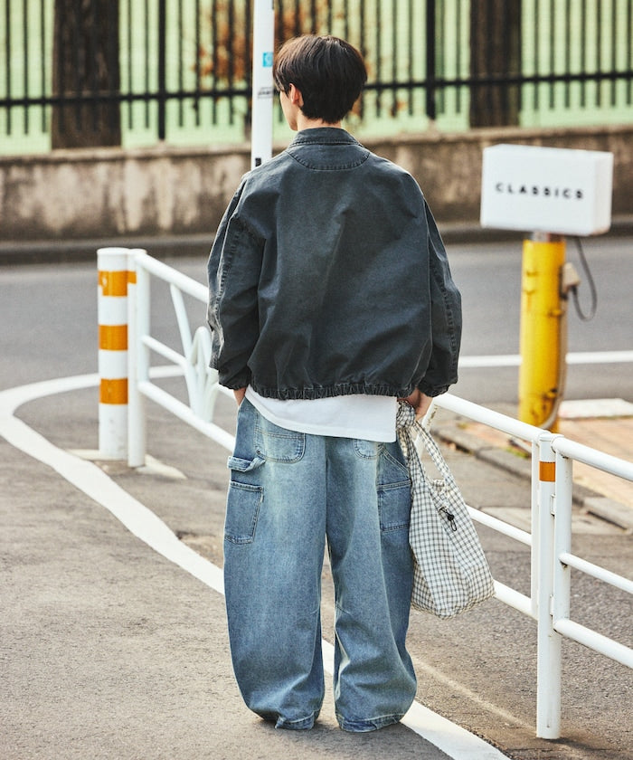 NAUTICA JP / 後染處理 斜紋布 拉鍊外套