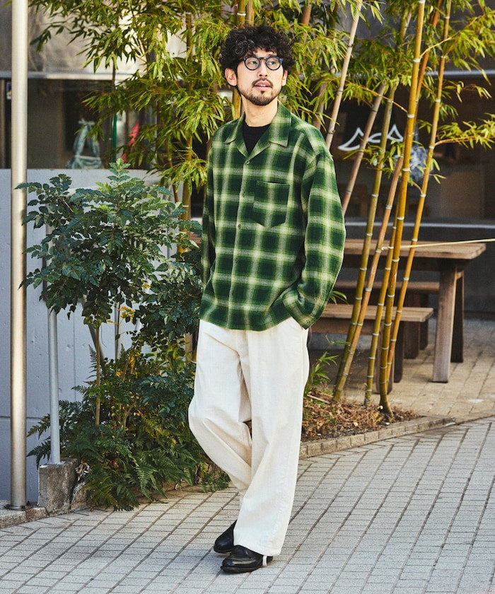 FREAK’S STORE / 立體漸層格紋透氣襯衫
