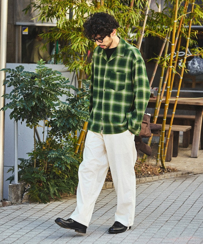 FREAK’S STORE / 立體漸層格紋透氣襯衫