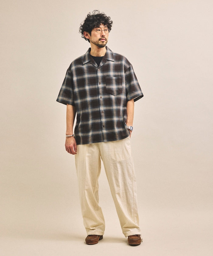 FREAK’S STORE / 漸層格紋 短袖襯衫