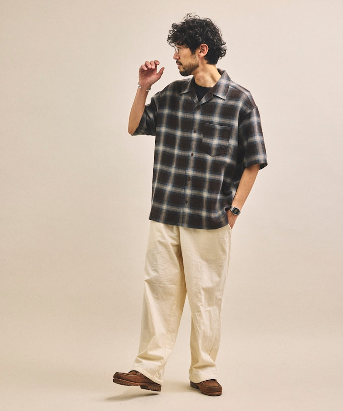 FREAK’S STORE / 漸層格紋 短袖襯衫