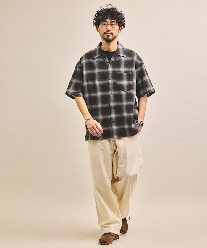 FREAK’S STORE / 漸層格紋 短袖襯衫